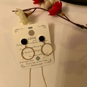 Fashion jewelry stainless steel earrings